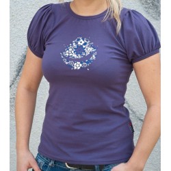 GRADIENT T-shirt femme Flowers