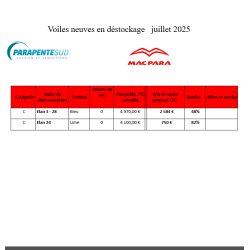 MAC PARA VOILES NEUVES EN...